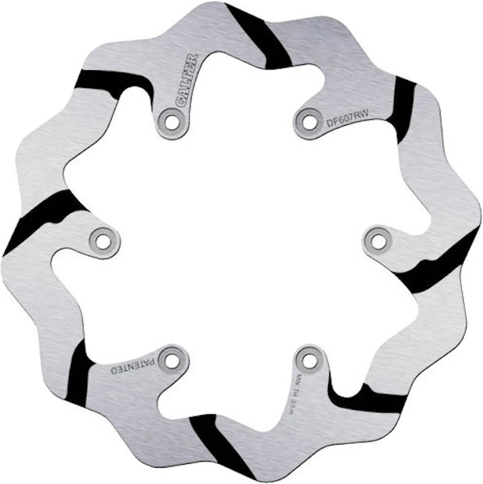 Rear Fixed Grooved Wave Brake Disc - Galfer Compatible With Ktm 200 Egs (1999-2002)