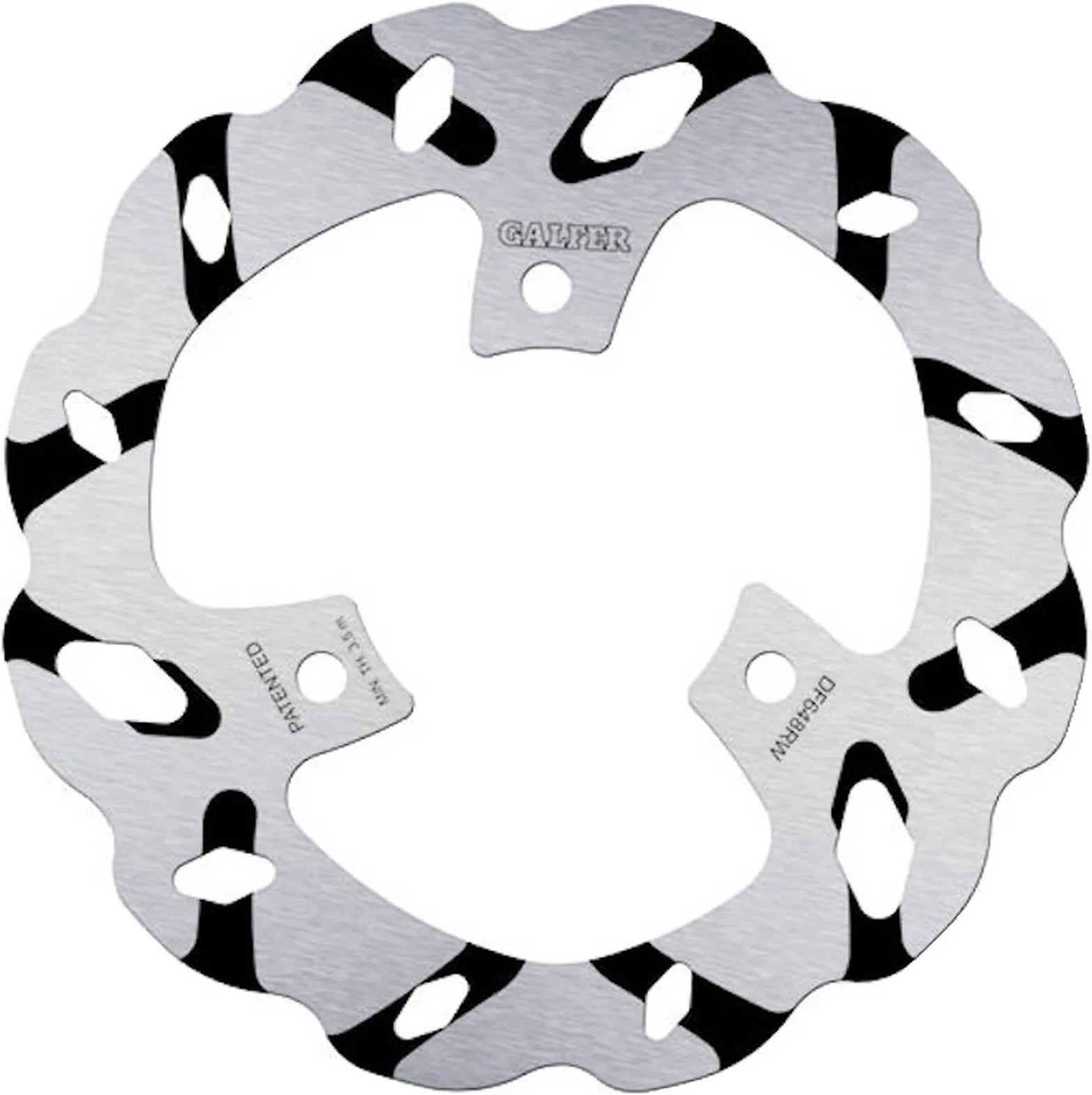 Rear Fixed Grooved Wave Brake Disc - Galfer Compatible With Aprilia Sr 50 Factory (2005)