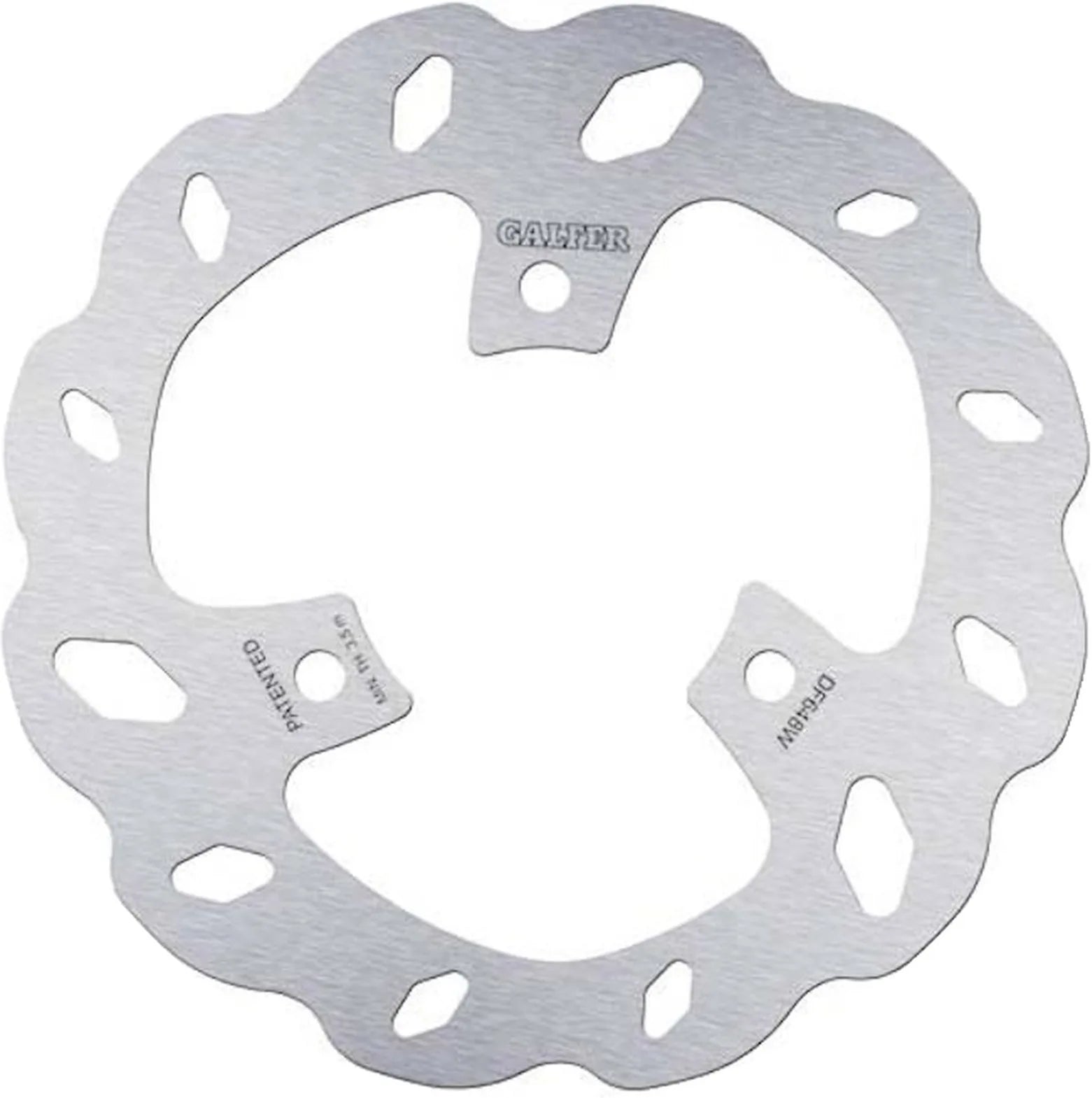 Rear Fixed Wave Brake Disc - Galfer Compatible With Aprilia Arrecife 125 Sprint (2006)