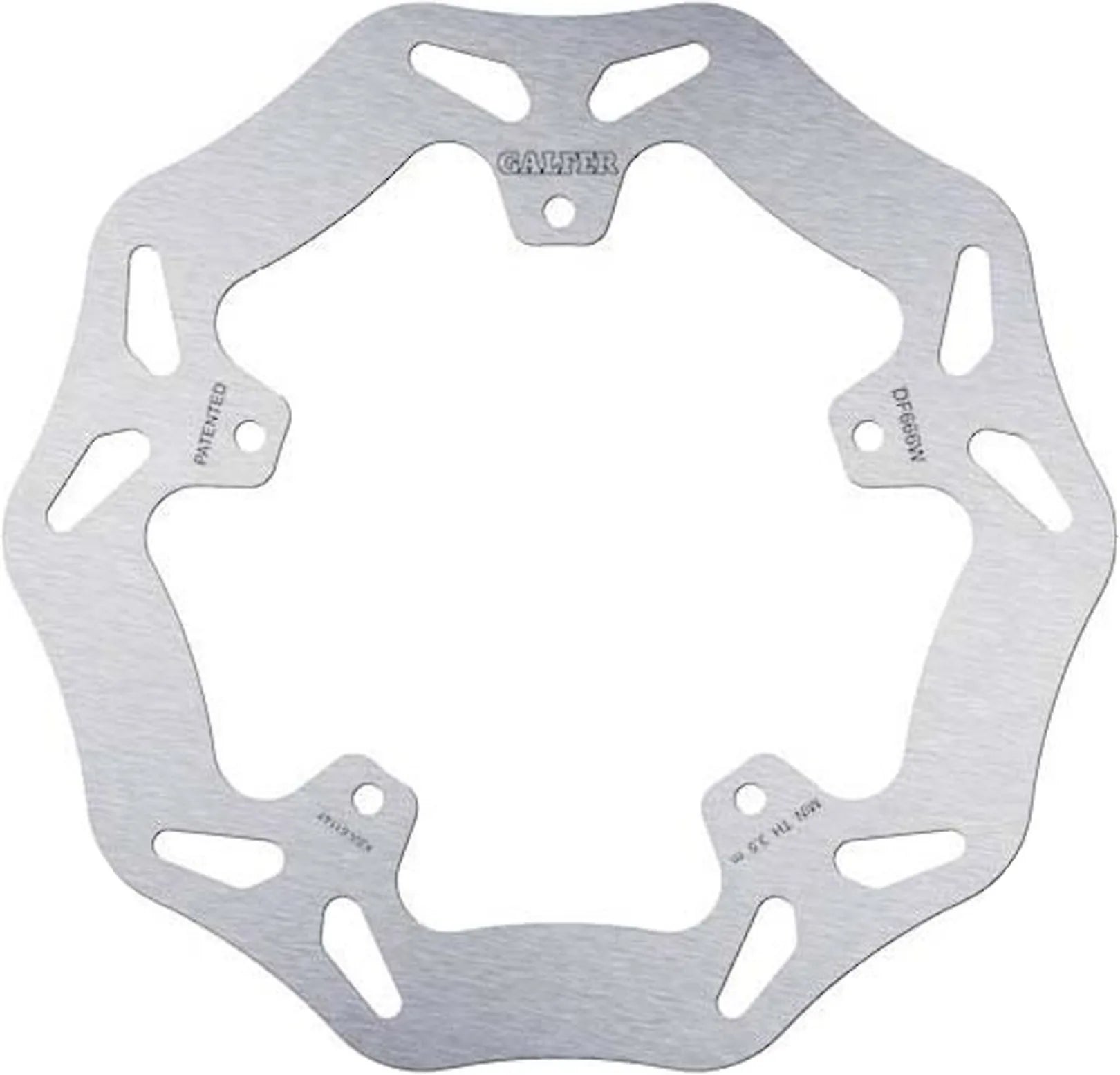 Rear Right Fixed Wave Brake Disc - Galfer Compatible With Piaggio X8 400 Iew (2006)