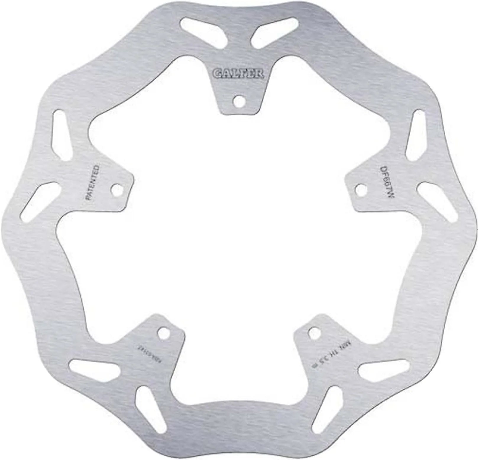 Front Right Fixed Wave Brake Disc - Galfer Compatible With Piaggio X9 125 Evolution (2006)