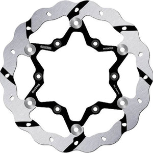 Front Floating Oversized Grooved Wave Brake Disc - Galfer Compatible With Rieju Mr 250 Pro (2022)