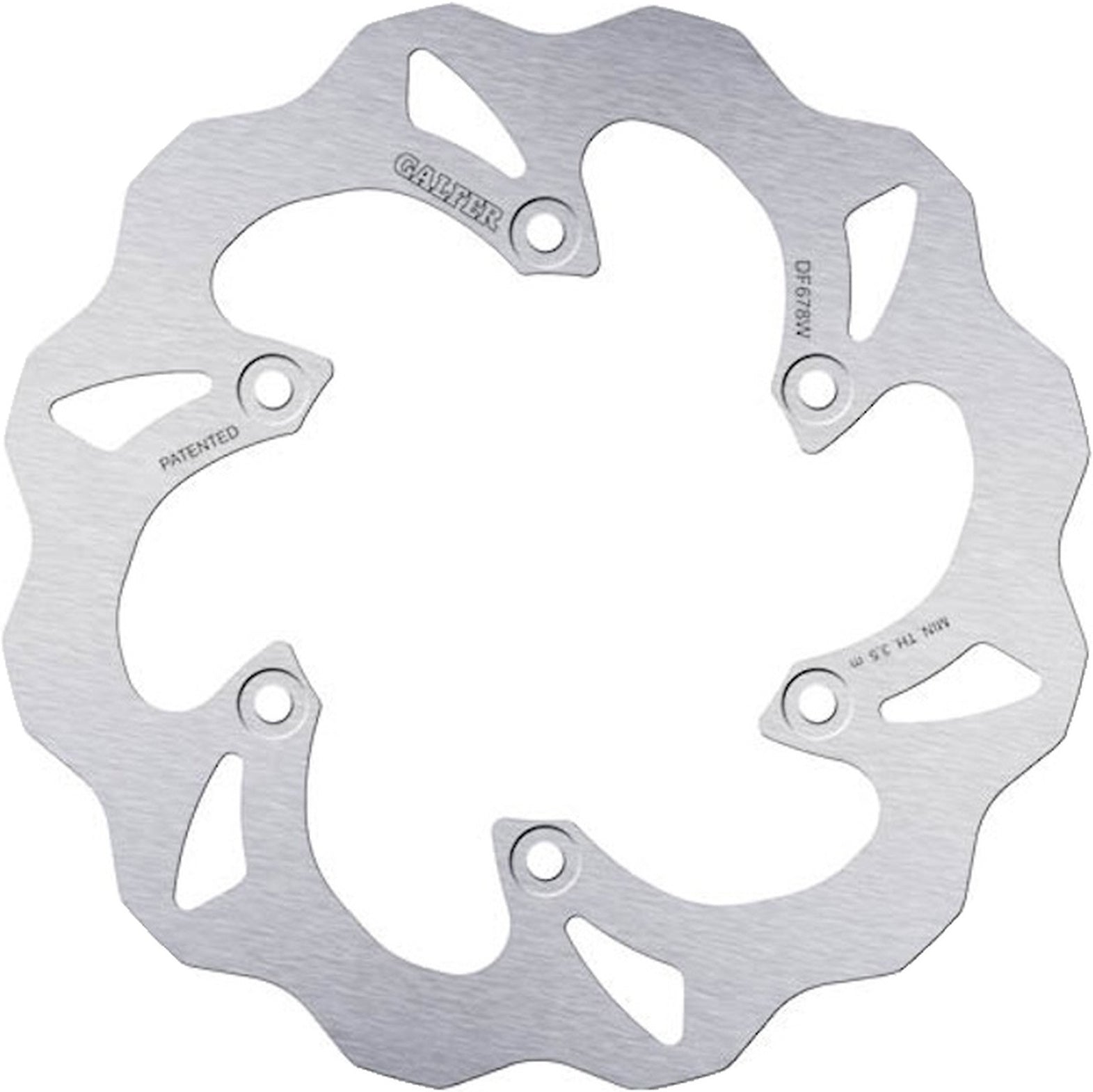 Rear Fixed Wave Brake Disc - Galfer Compatible With Ajp Pr 4 125 Enduro - Pro (2010)
