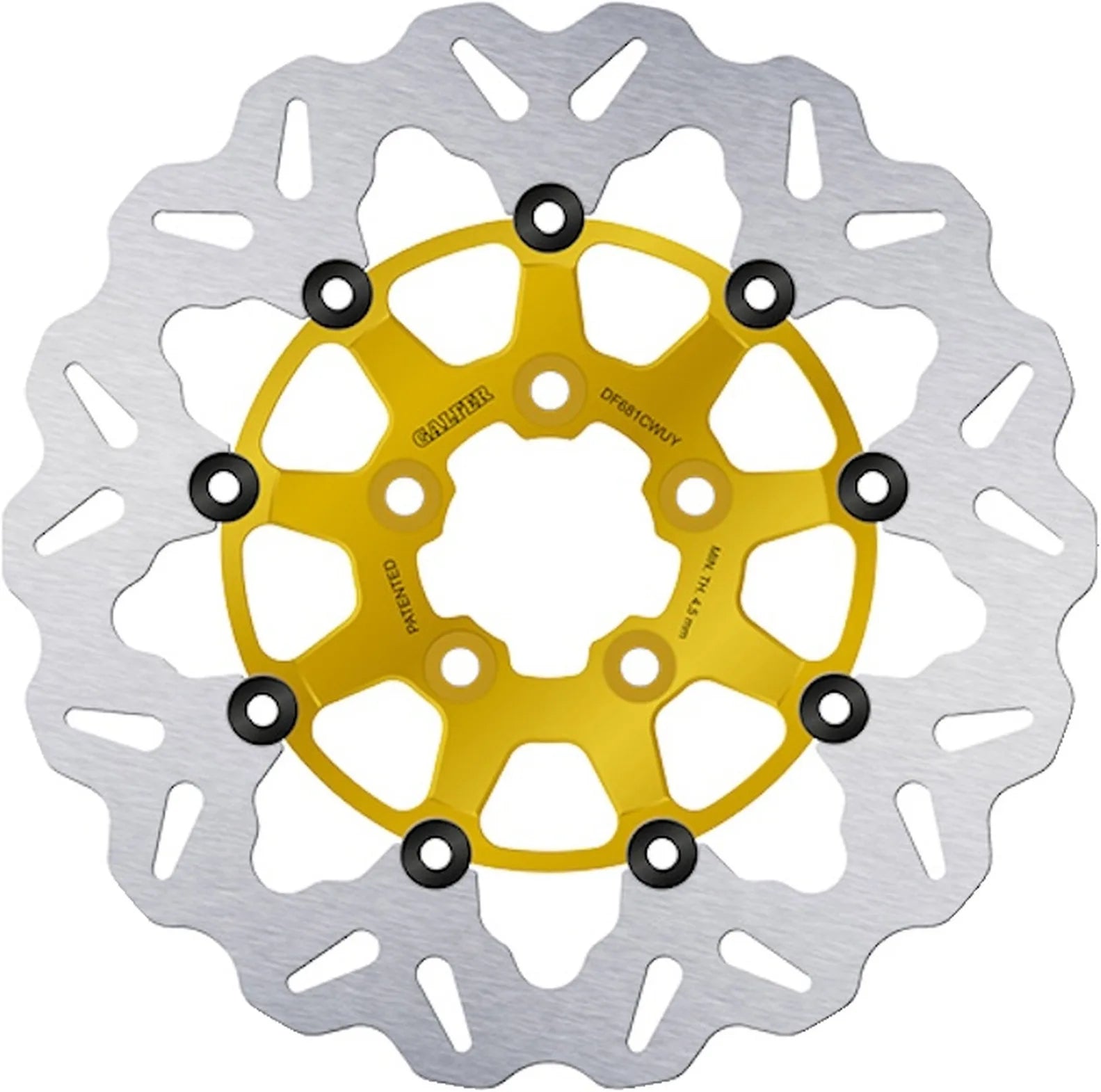 Rear Floating Wave Brake Disc - Galfer Compatible With Harley-Davidson Vrscr Street Rod 1450 (2006-2007)