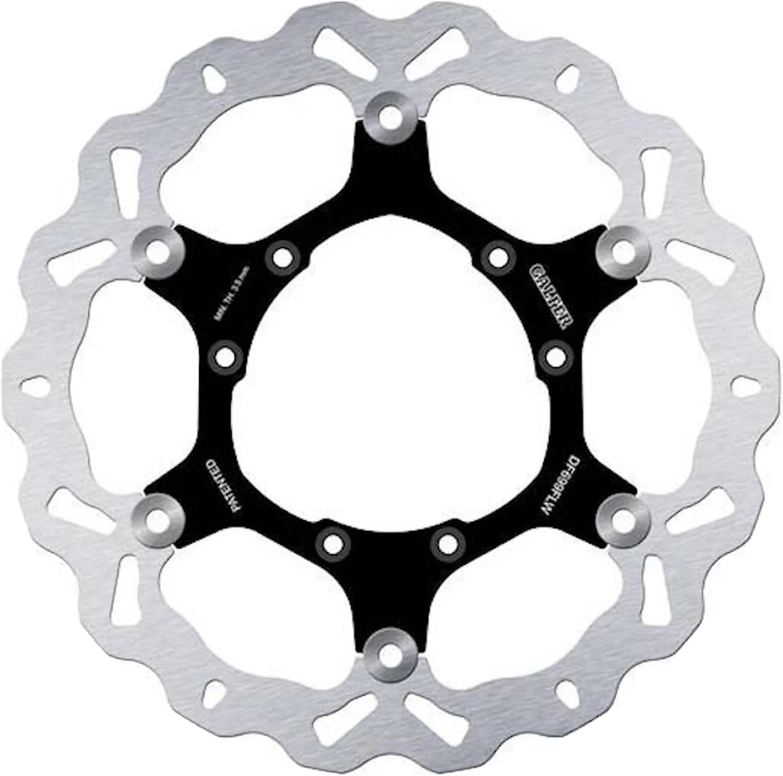Front Floating Wave Brake Disc - Galfer Compatible With Hm Derapage 50 (2009)