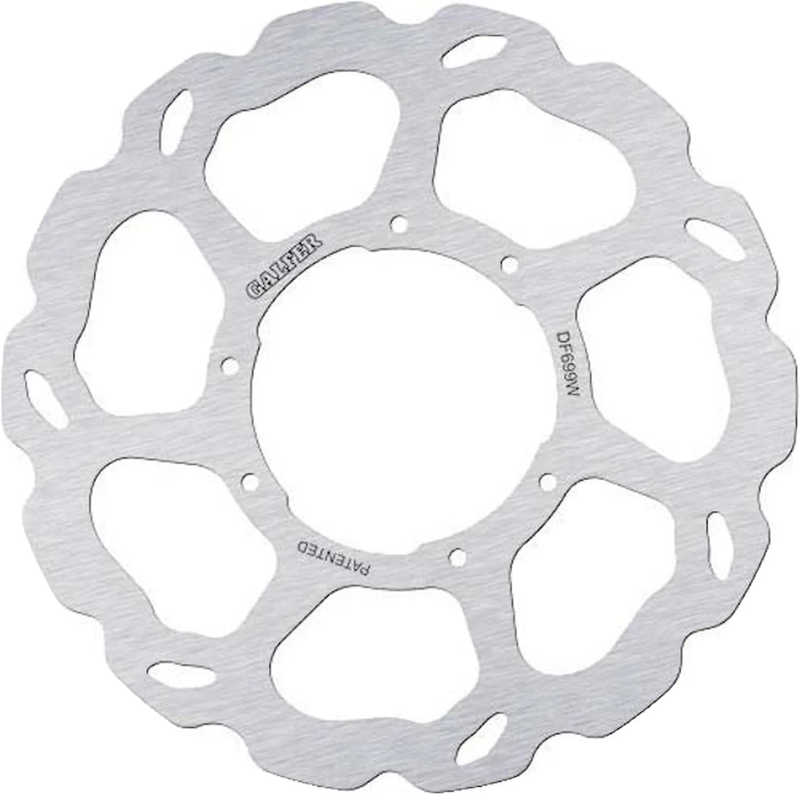 Front Fixed Wave Brake Disc - Galfer Compatible With Hm Derapage 50 (2009)