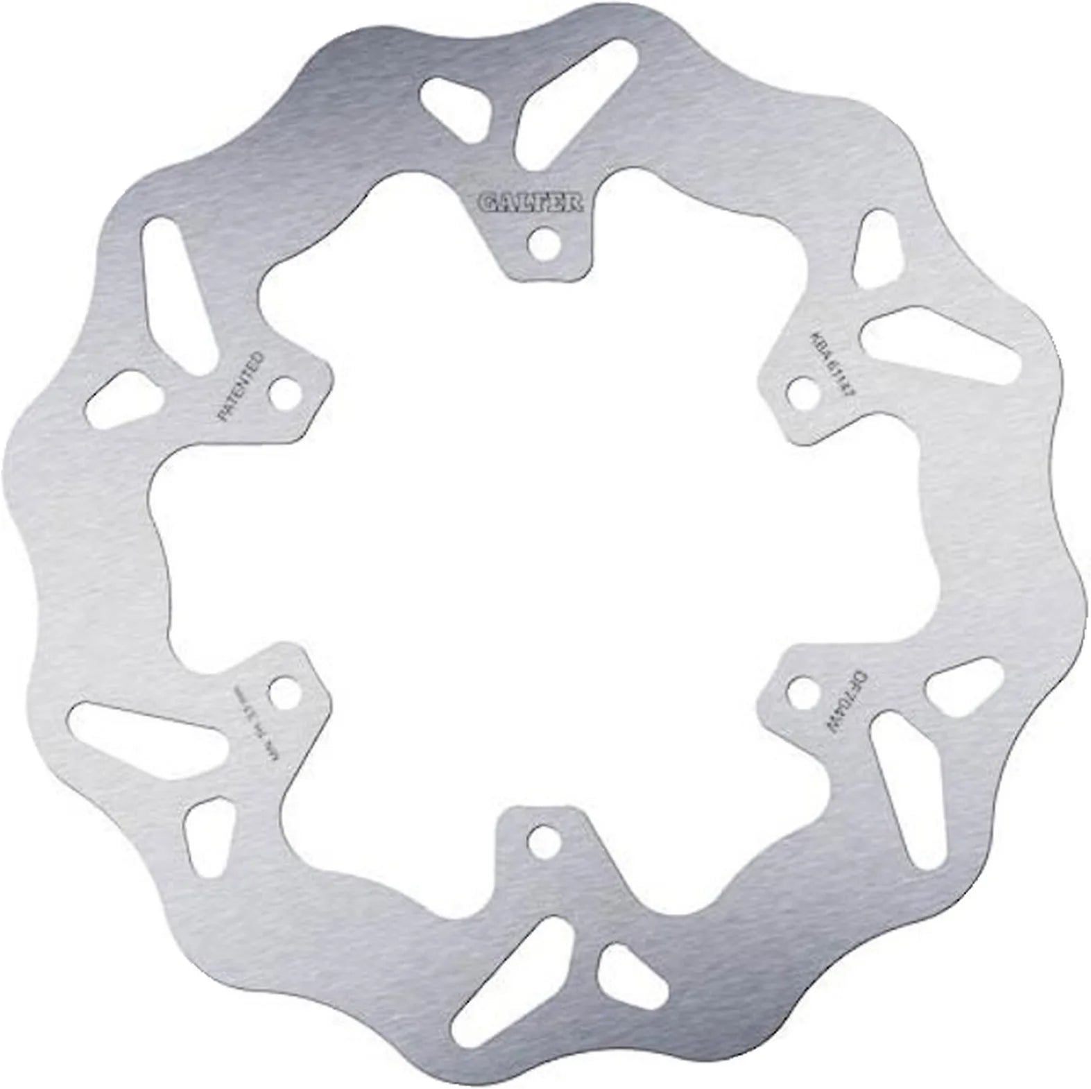 Front Fixed Wave Brake Disc - Galfer Compatible With Piaggio Zip 50 Cat