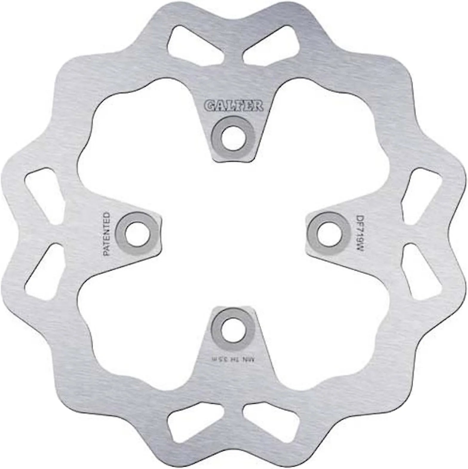 Front Left Fixed Wave Brake Disc - Galfer Compatible With Bombardier Ds 650 - Baja