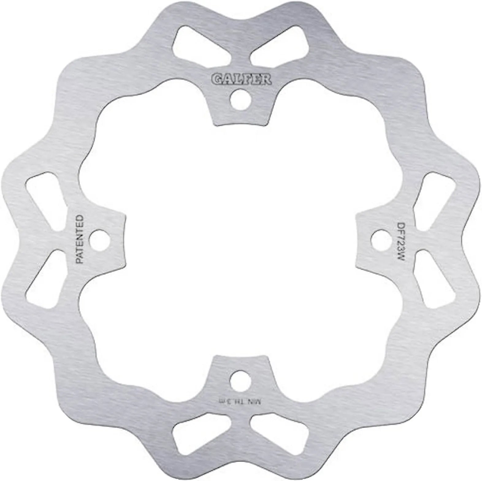 Front Fixed Wave Brake Disc - Galfer Compatible With Arctic Cat 500 Fi 5 (2005)
