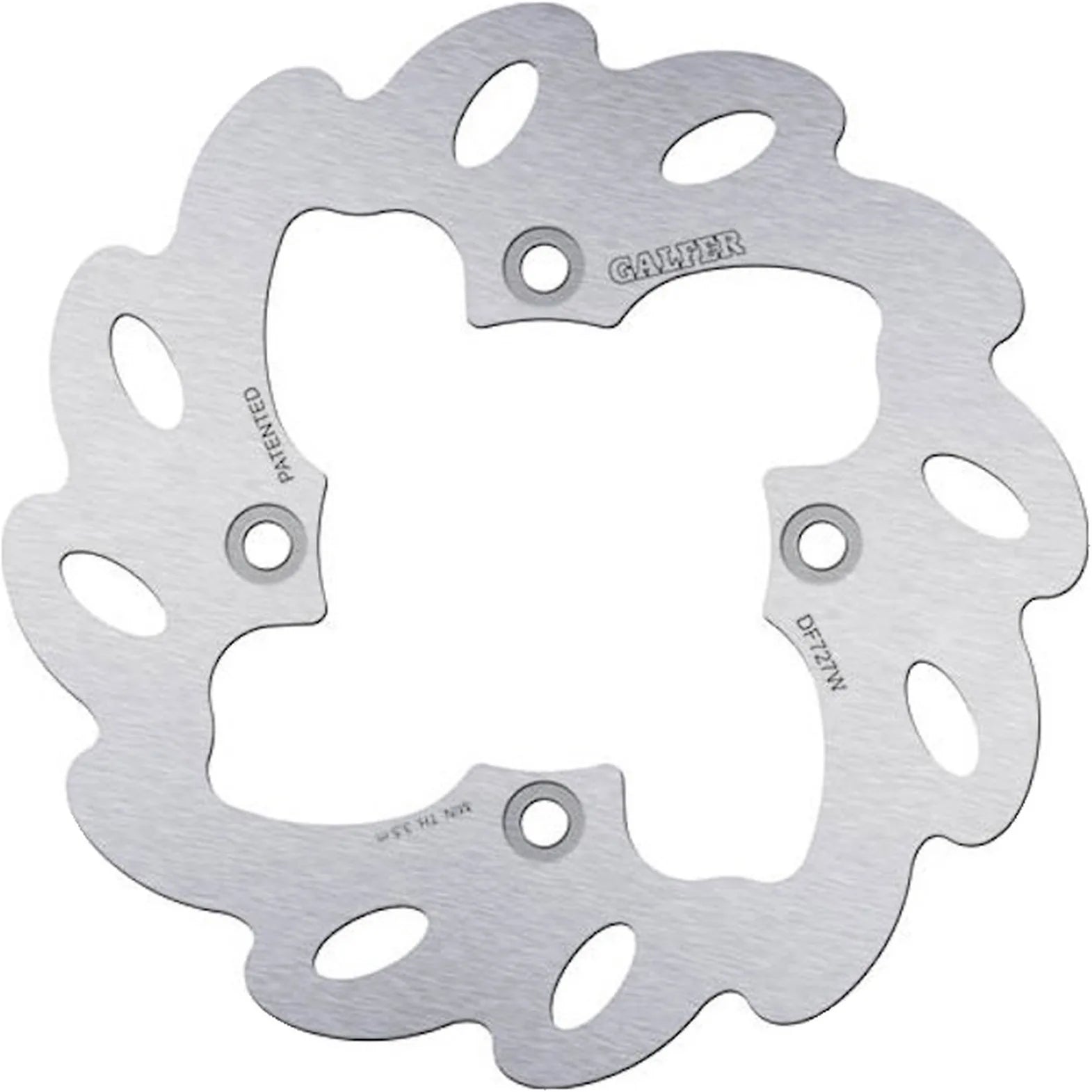 Rear Right Fixed Wave Brake Disc - Galfer Compatible With Bombardier Ds 650 - Baja