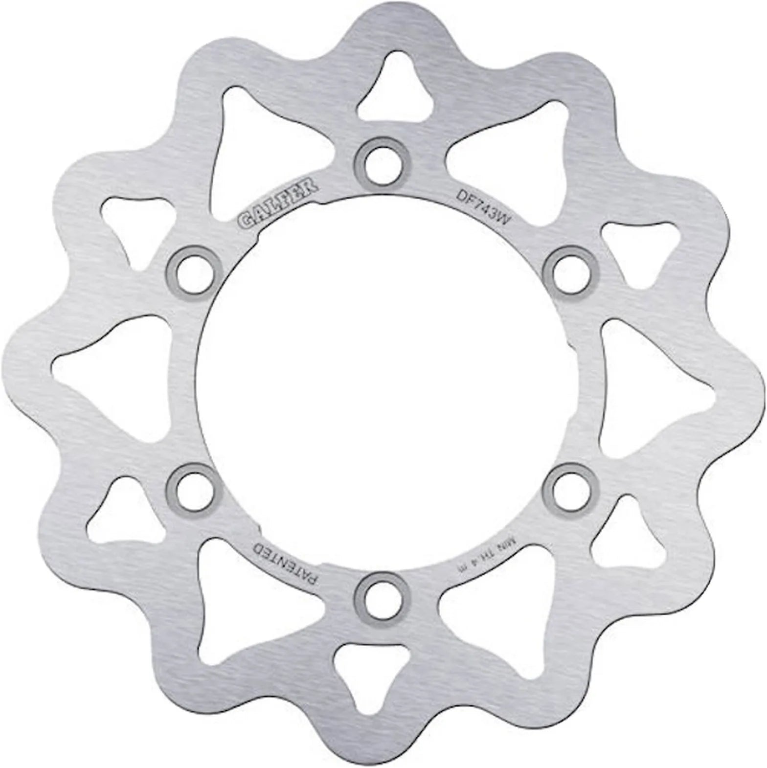 Rear Fixed Wave Brake Disc - Galfer Compatible With Gasgas Hp Wild 450 (2003)