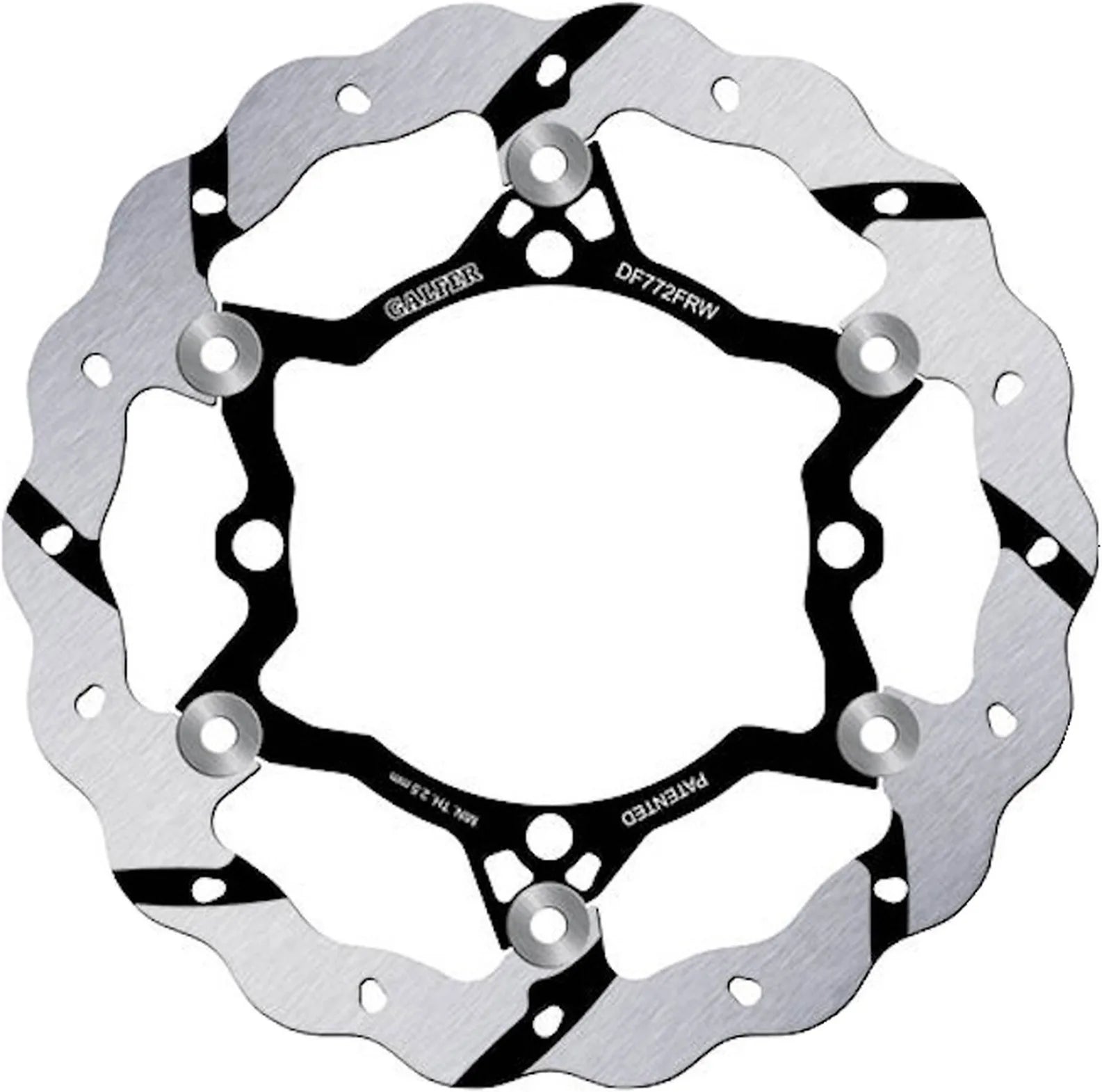 Front Floating Grooved Wave Brake Disc - Galfer Compatible With Sherco 300 Se-R Fork Sachs (2014)