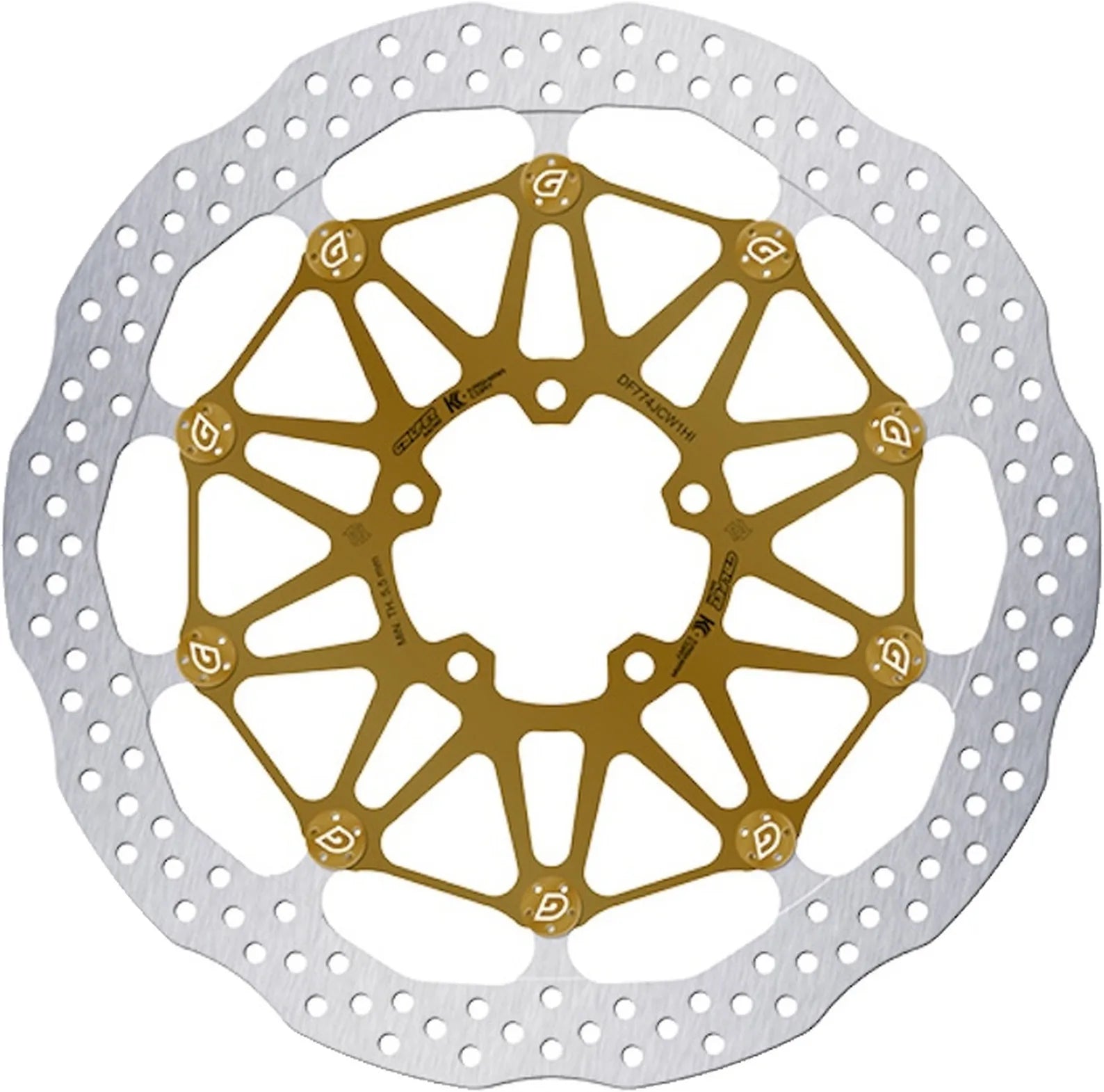 Front Floatech Racing Wave Brake Disc - Galfer Compatible With Ducati 1198 (2010)