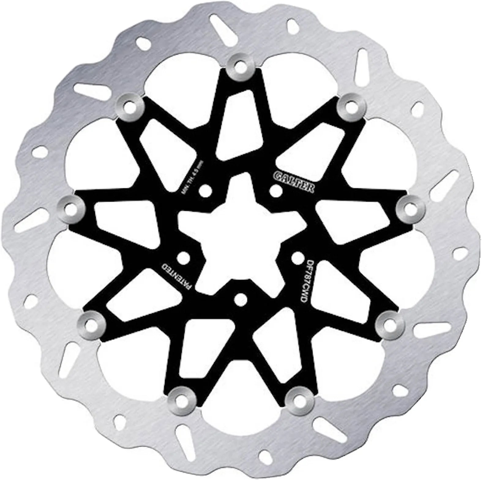 Front Floating Wave Brake Disc - Galfer Compatible With Gasgas Supermoto 700 (2022)