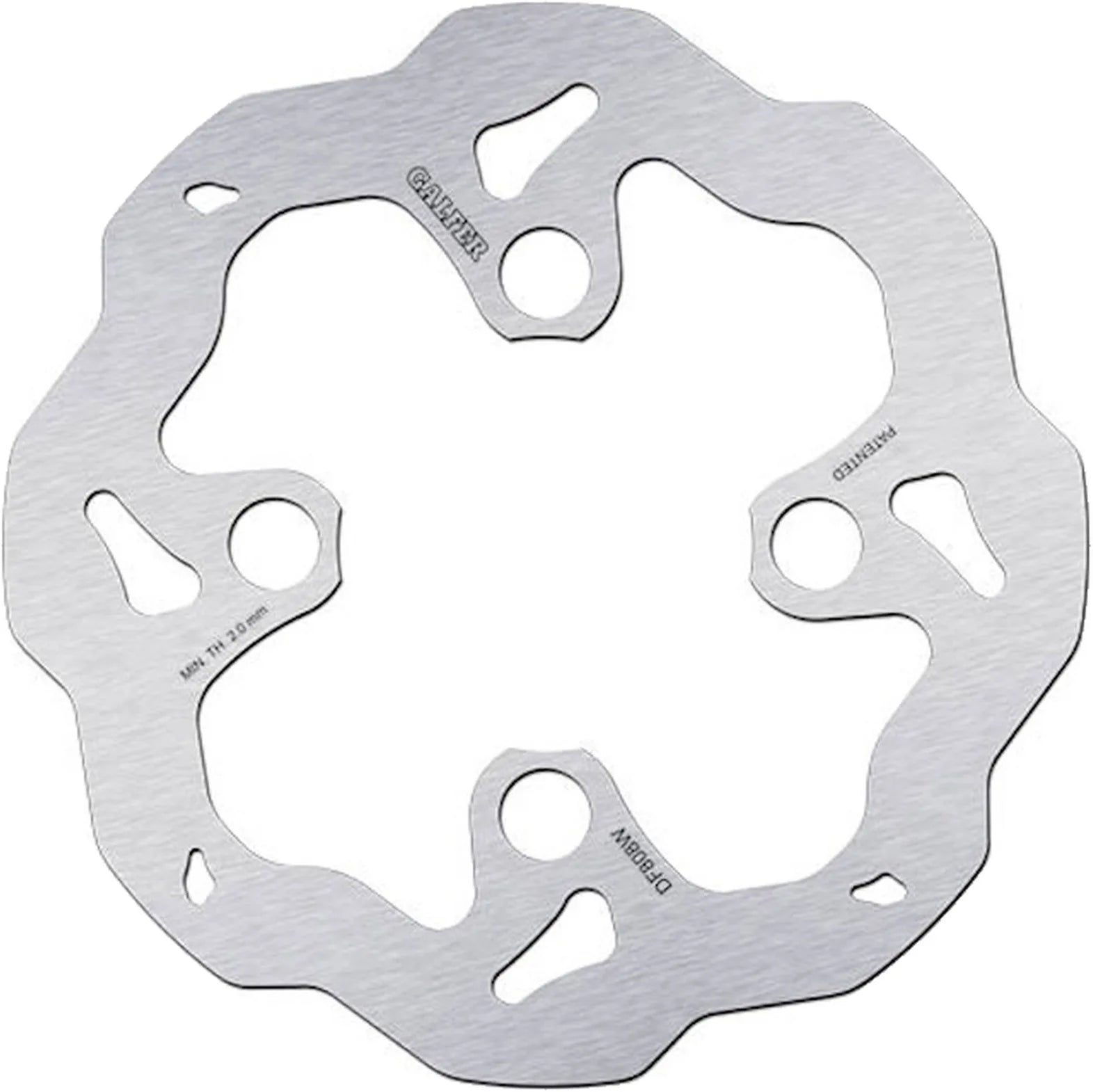 Front Fixed Wave Brake Disc - Galfer Compatible With Ossa Tr 300 I Factory R (2015)