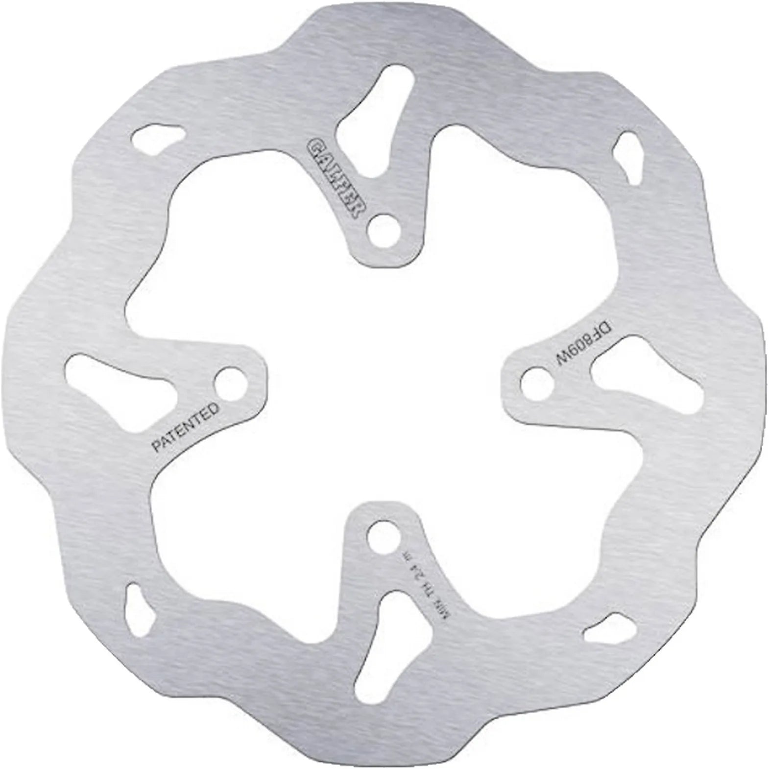 Rear Fixed Wave Brake Disc - Galfer Compatible With Ossa Tr 300 I (2015)