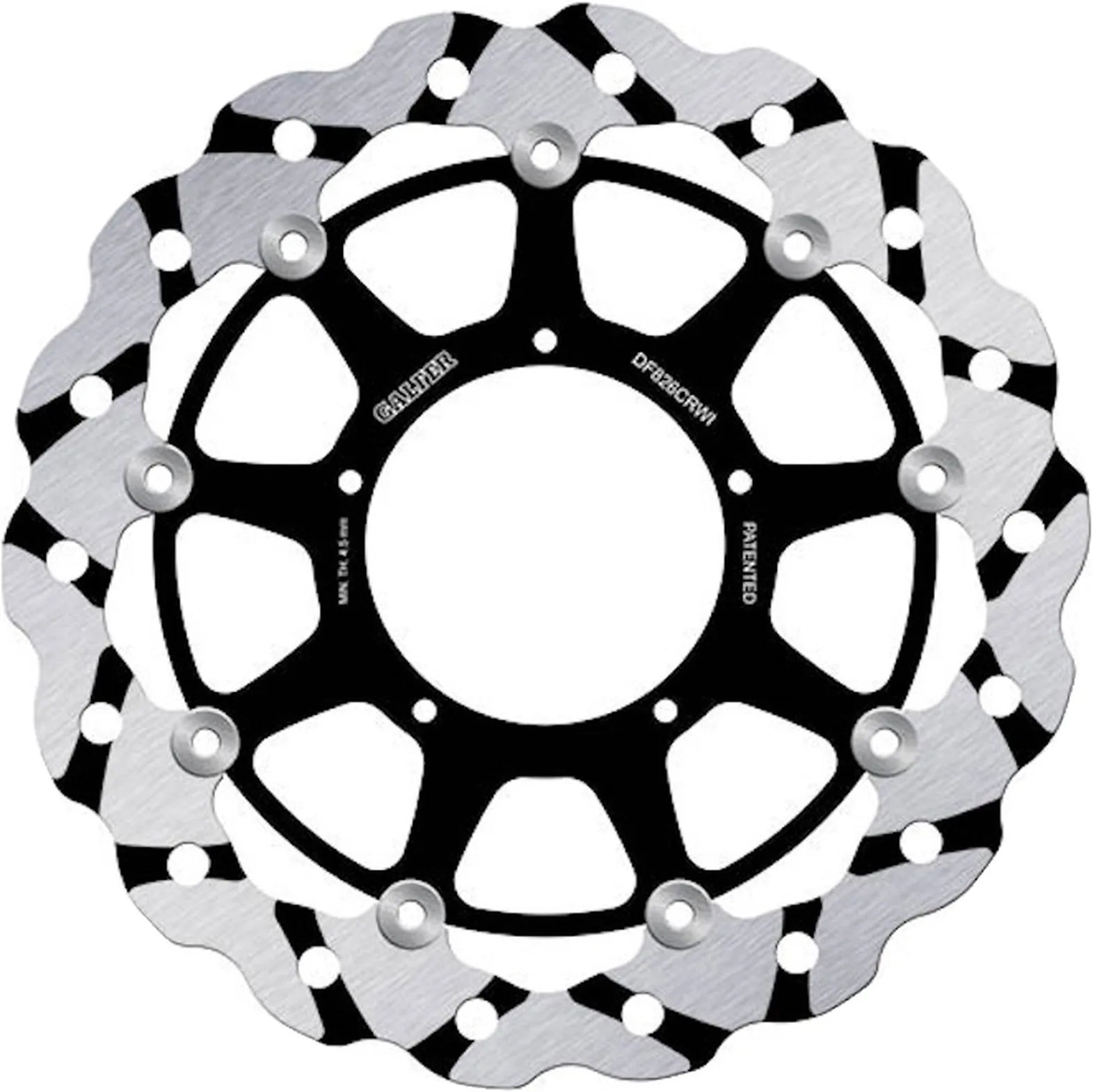 Front Floating Grooved Wave Brake Disc - Galfer Compatible With Aprilia Sxv 550 (2006)