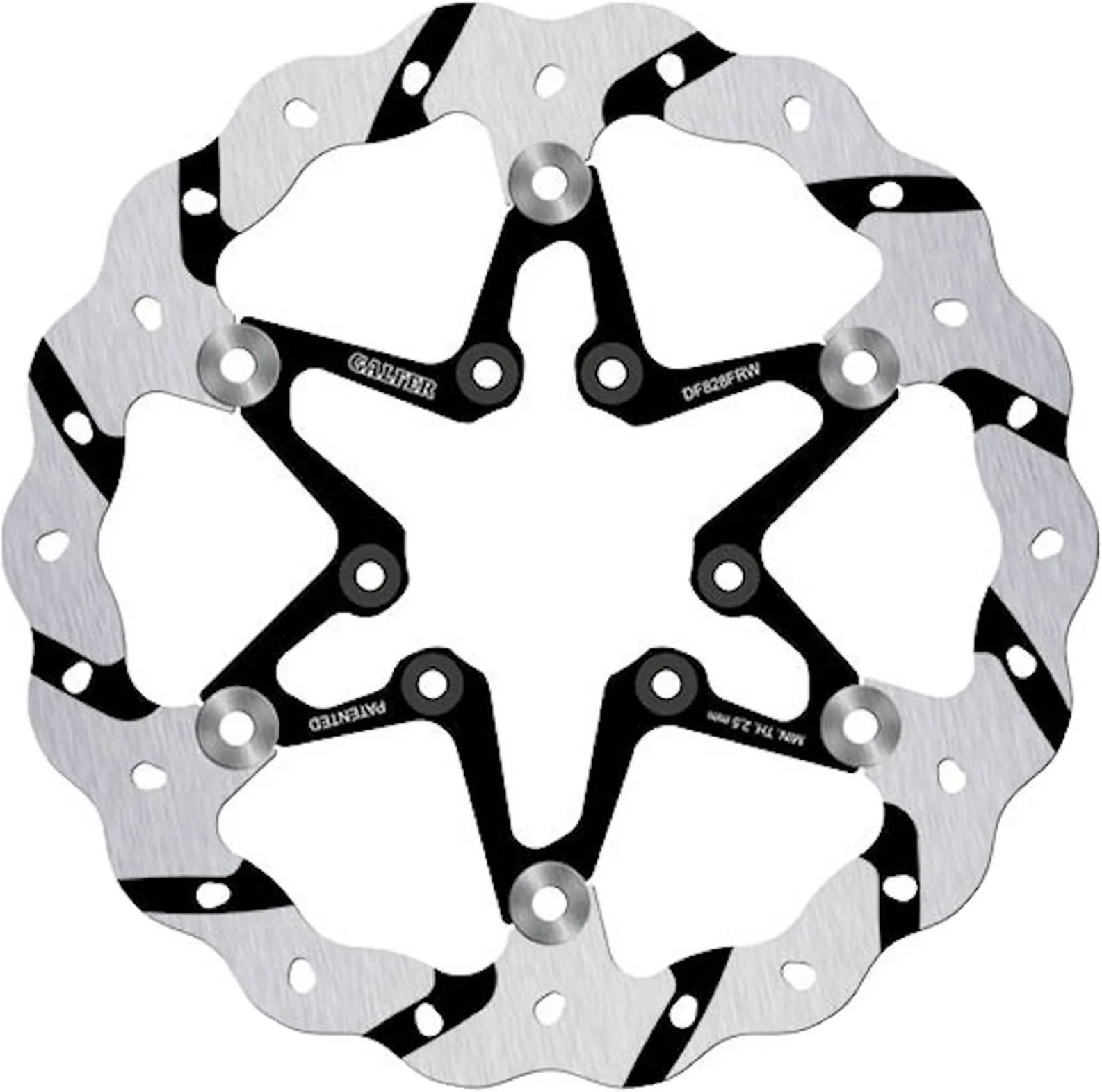 Front Floating Grooved Wave Brake Disc - Galfer Compatible With Tm 250 Fi En Es 2T (2024)