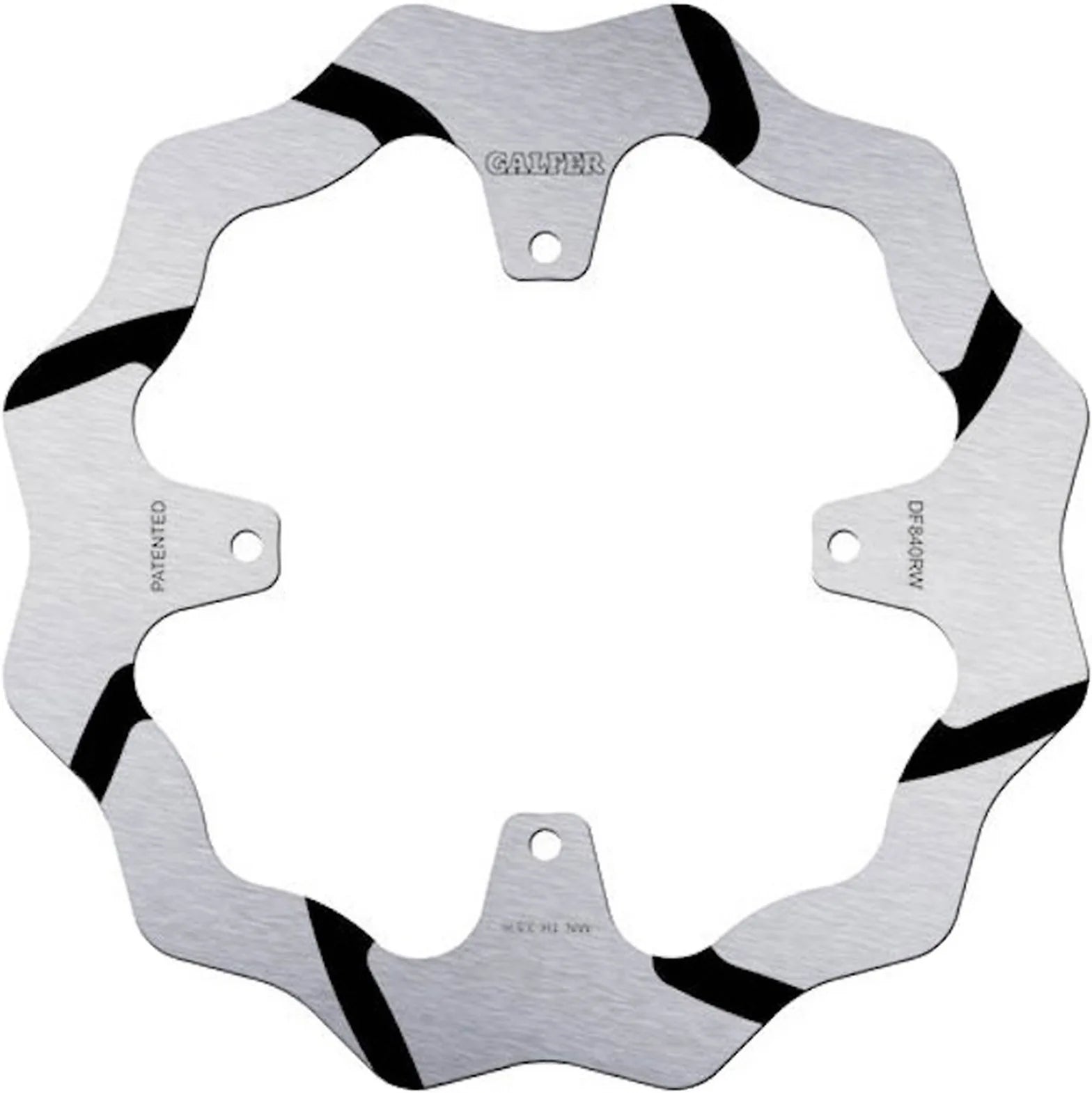 Rear Fixed Grooved Wave Brake Disc - Galfer Compatible With Tm Mx 250 F (2015)