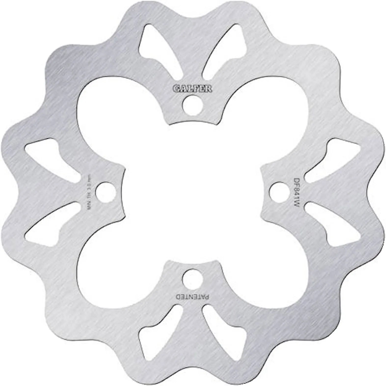 Front Right Fixed Wave Brake Disc - Galfer Compatible With Yamaha Yxr 660 Rhino 4X4 (2004)