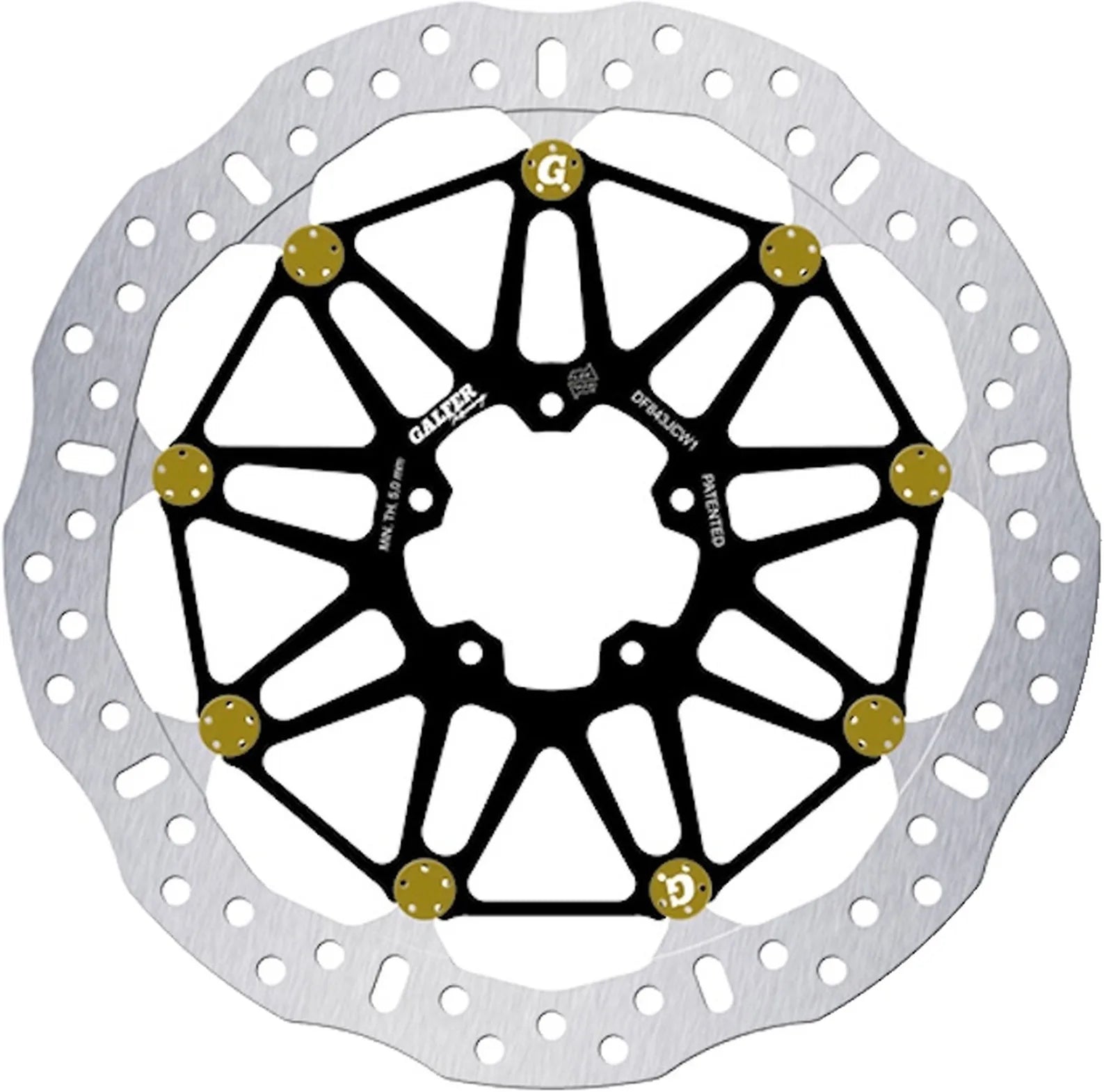 Front Floatech Racing Wave Brake Disc - Galfer Compatible With Cfmoto Mt 800 Touring (2021-2024)