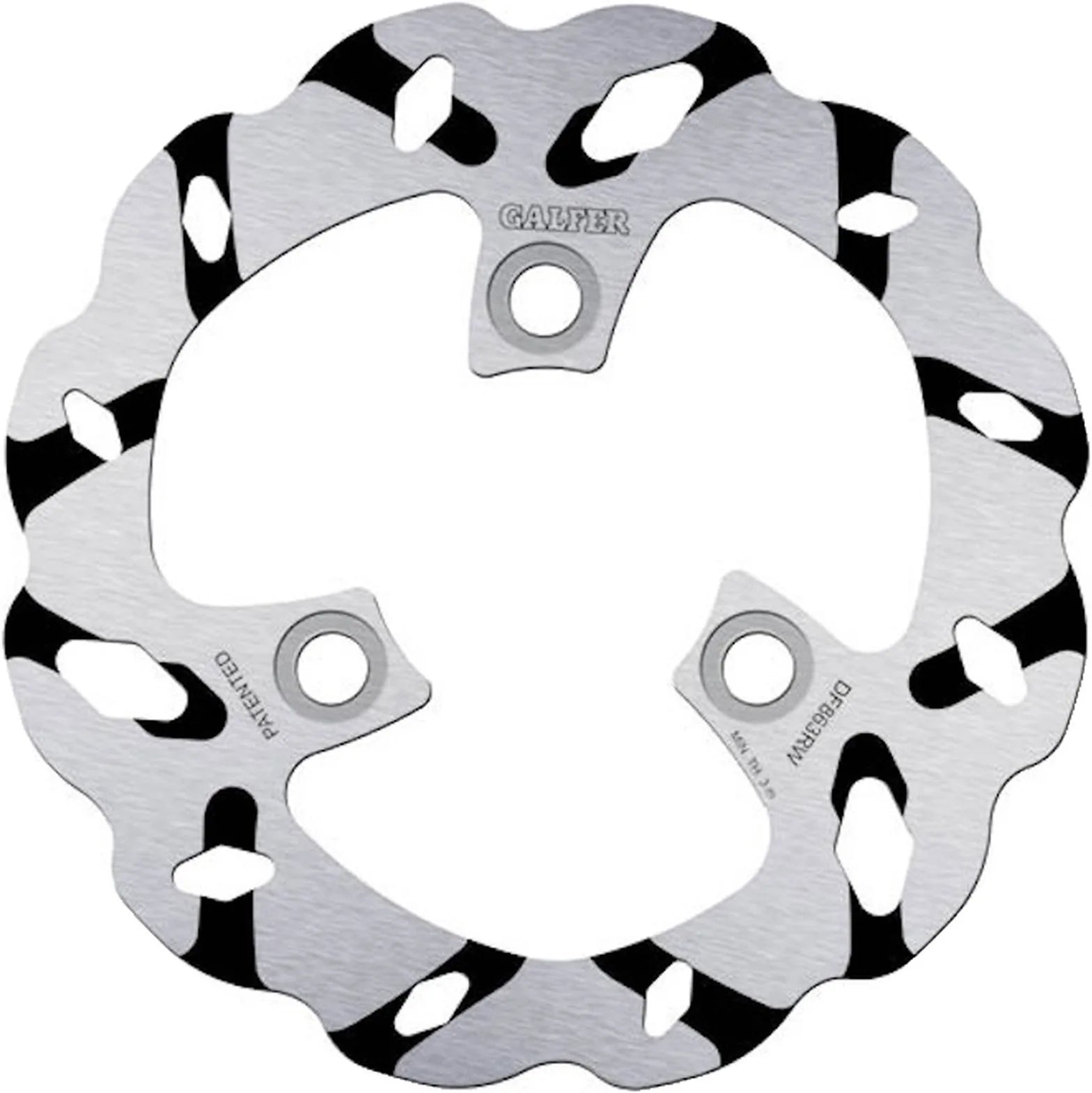 Front Fixed Grooved Wave Brake Disc - Galfer Compatible With Peugeot Speedfight 50 (1996)