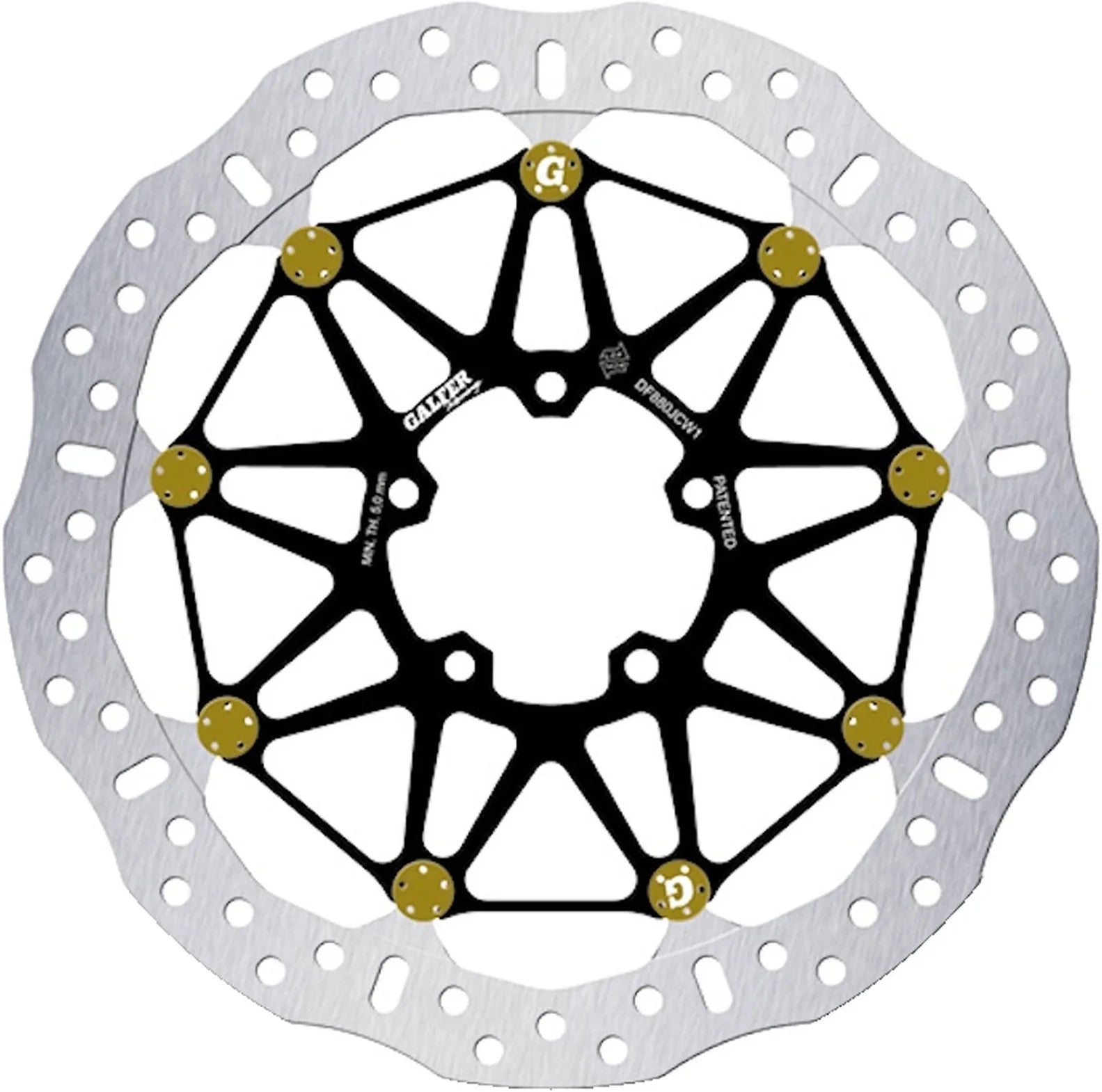 Front Floatech Racing Wave Brake Disc - Galfer Compatible With Ducati 749 (2003)