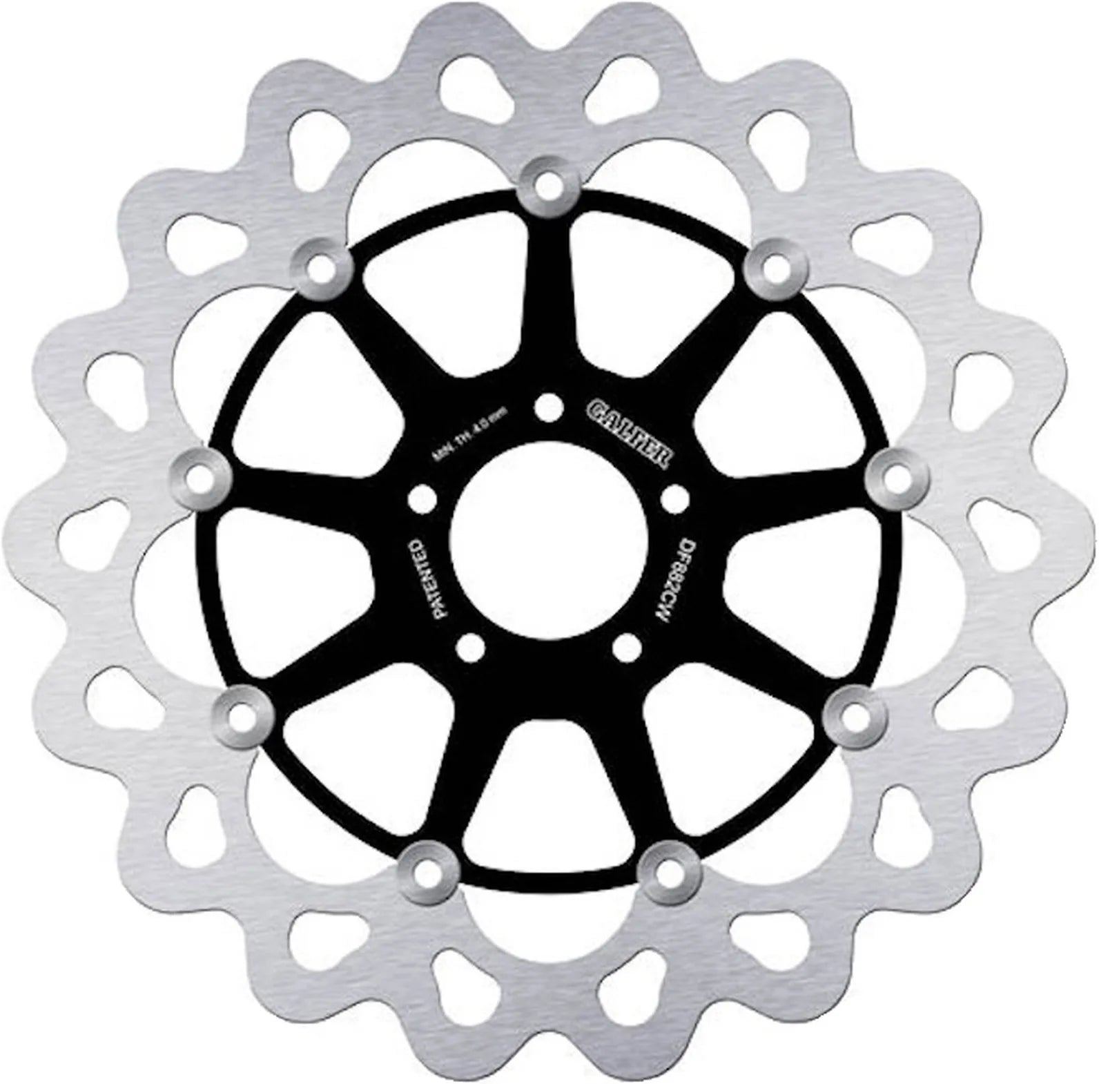 Front Floating Wave Brake Disc - Galfer Compatible With Buell M2 Cyclone 1200