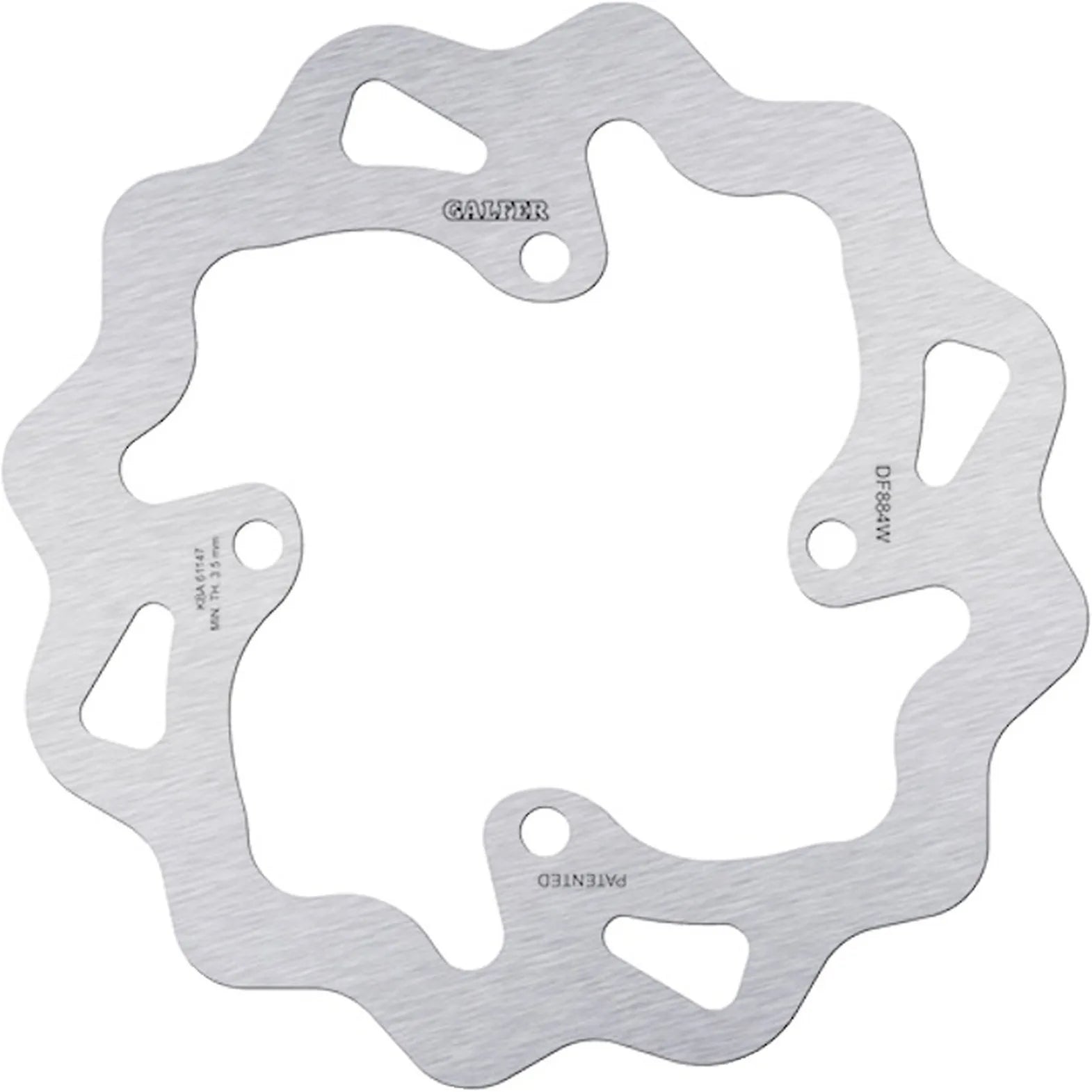Rear Fixed Wave Brake Disc - Galfer Compatible With Buell Xb 12 Ss Lightning Long 1200 (2009)