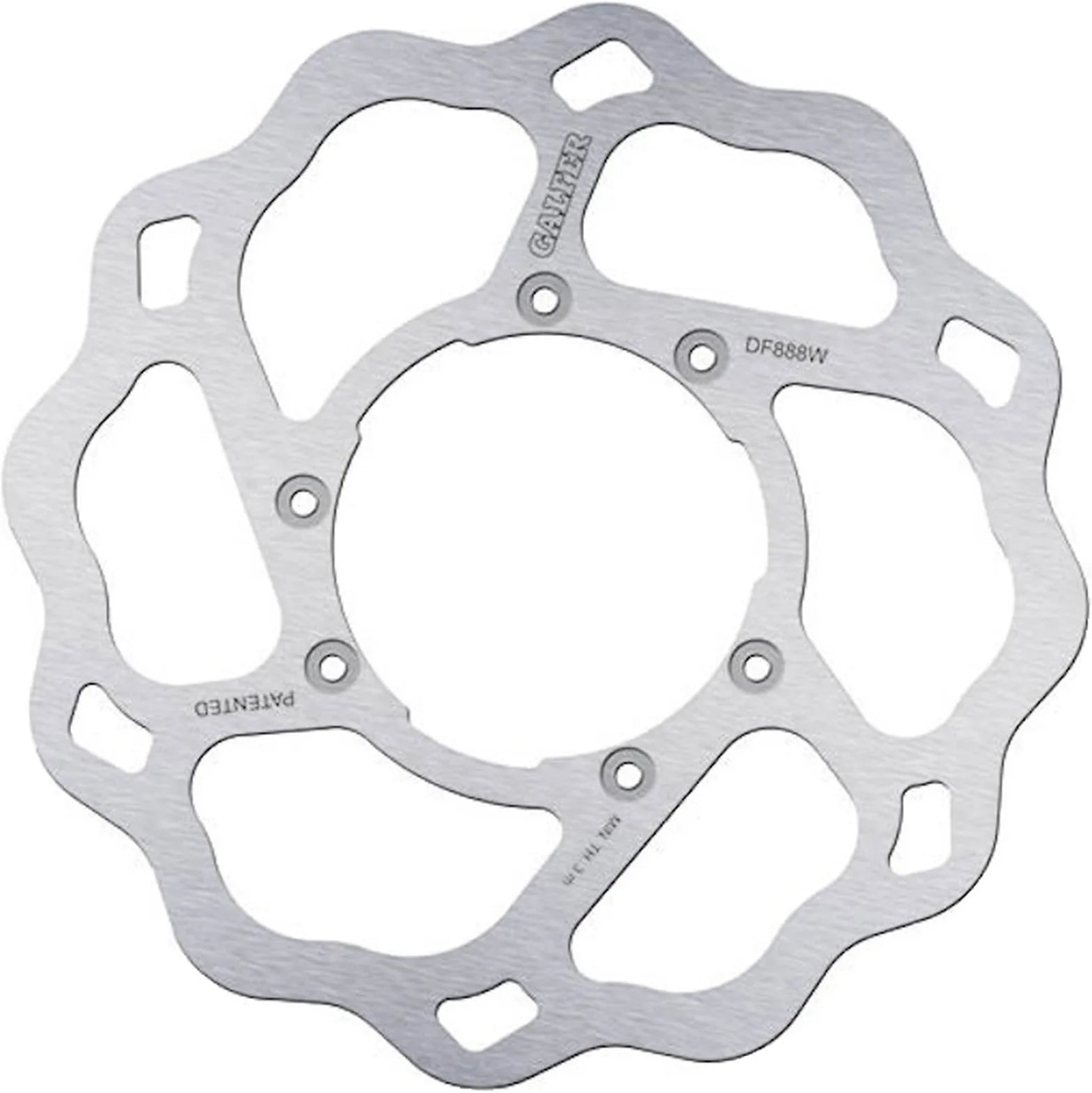 Front Fixed Wave Brake Disc - Galfer Compatible With Motorhispania Mh 10 50 Lc (2012)