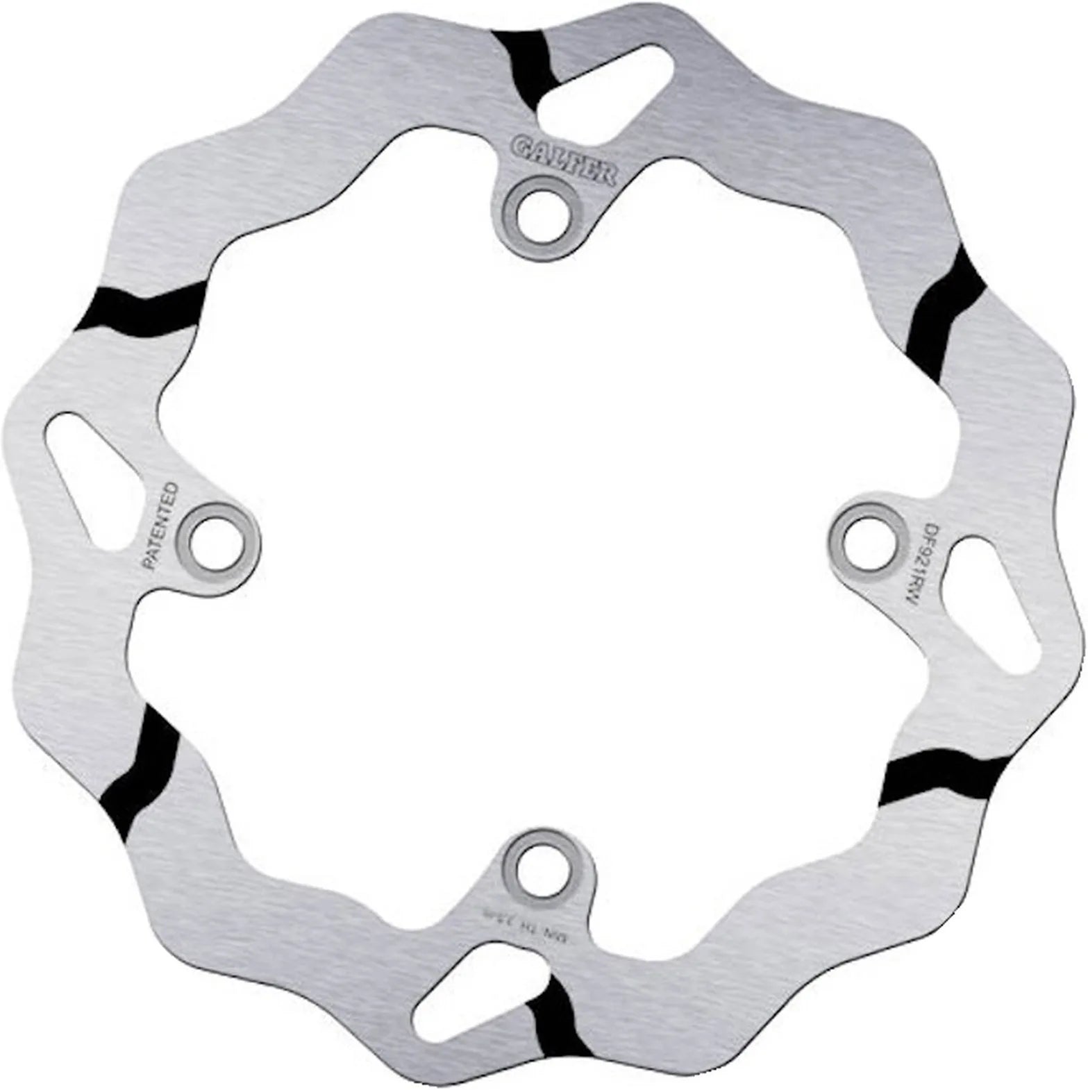 Rear Fixed Grooved Wave Brake Disc - Galfer Compatible With Sherco 250 Sef-R Fork Sachs (2014)