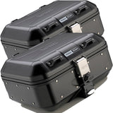 Monokey Trekker Dolomiti Black Aluminium Side Cases - 60 Lt Trekker Dolomiti Aluminium - Givi Compatible With Ktm 1290 Super Adventure R (2021-2024)