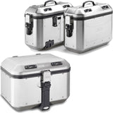 Trekker Dolomiti Aluminium Top Case + Side Cases - 118 Lt Trekker Dolomiti Aluminium - Givi Compatible With Kawasaki Versys 650 (2006-2009)