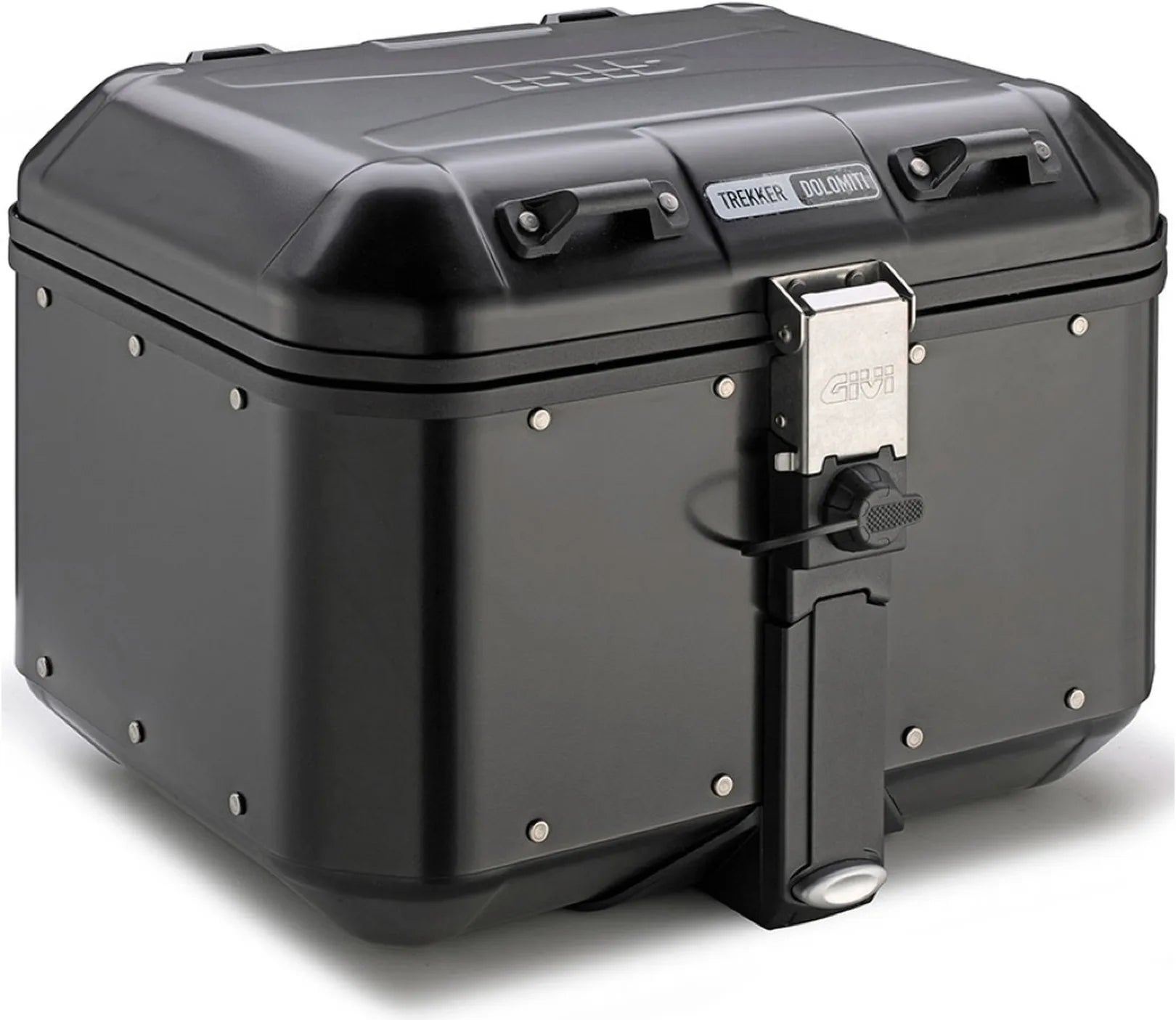 Monokey Trekker Dolomiti Black Aluminium Top Case - 46 Lt Trekker Dolomiti Aluminium - Givi Compatible With Niu Nqix 150 - 300 (2025)