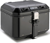 Monokey Trekker Dolomiti Black Aluminium Top Case - 46 Lt Trekker Dolomiti Aluminium - Givi Compatible With Honda Cbr 600 F (1999-2009)