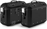 Monokey Trekker Dolomiti Black Aluminium Side Cases - 72 Lt Trekker Dolomiti Aluminium - Givi Compatible With Bmw R 1100 Gs (1994-1999)