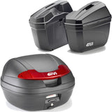 Vision Black Top Case + Side Cases - 78 Lt Vision Technopolymer - Givi Compatible With Benelli Trk 702 (2023-2024)
