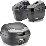 Vision Black Tech Top Case + Side Cases - 78 Lt Vision Technopolymer - Givi Compatible With Yamaha Tracer 900 - Gt (2018-2020)