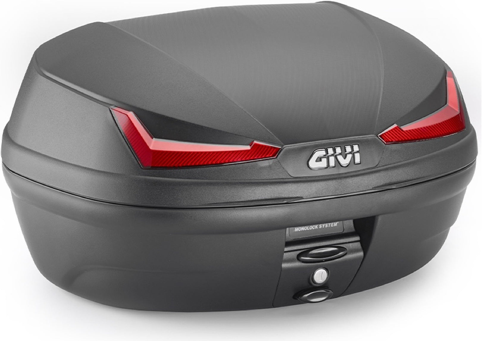 Monolock Simply Iv Black Top Case - 45 Lt Simply Iv Technopolymer - Givi Compatible With Silence S01 (2022-2024)
