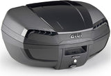 Monolock Riviera Triple Black Top Case - 46 Lt Riviera Technopolymer - Givi Compatible With Royal Enfield Super Meteor 650 (2023-2024)