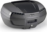 Monolock Riviera Triple Black Top Case - 46 Lt Riviera Technopolymer - Givi Compatible With Ktm 890 Smt (2023-2024)
