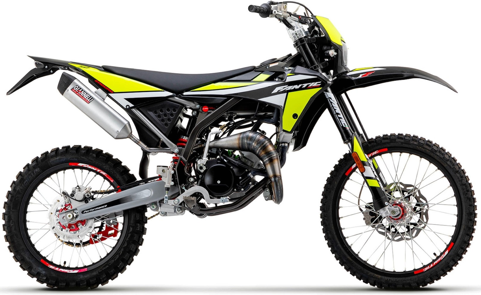 Exhaust Tip With Noise Certification Sonic Aluminium - Giannelli Compatible With Fantic Motor Xe 50 Enduro (2021)