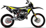 Exhaust Tip With Noise Certification Sonic Aluminium Black - Giannelli Compatible With Fantic Motor Xe 50 Enduro (2021)