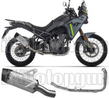 Complete Non-Catalytic Exhaust System With Sound Certification Indy-Race Evo Titanium Carby End Cap - Arrow Special Parts Compatible With Cfmoto 450 Mt (2025-2026)