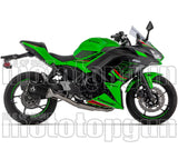 Complete Non-Catalytic Exhaust System With Sound Certification Veloce Black Aluminium Carby End Cap - Arrow Special Parts Compatible With Kawasaki Z 650 (2024-2026)