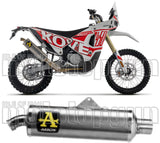Exhaust Tip With Noise Certification Indy-Race Titanium - Arrow Special Parts Compatible With Kove Moto Rally 450 (2023-2024)