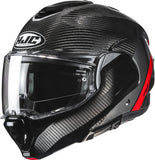 Flip-Up Motorcycle Helmet Hjc F100 Carbon Carbon Fiber Mc1 Stan Size 08 M