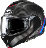 Flip-Up Motorcycle Helmet Hjc F100 Carbon Carbon Fiber Mc21 Stan Size 07 S
