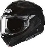 Flip-Up Motorcycle Helmet Hjc F100 Advanced Fiberglass Composite Metal Black Size 06 Xs