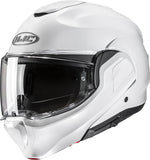 Flip-Up Motorcycle Helmet Hjc F100 Advanced Fiberglass Composite Pearl White Size 07 S